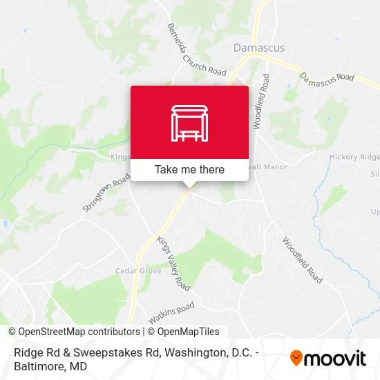 Ridge Rd & Sweepstakes Rd map