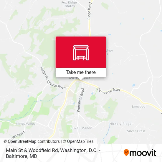 Main St & Woodfield Rd map