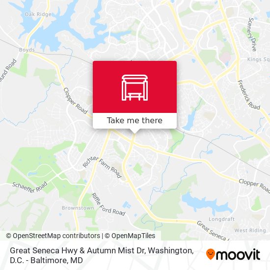 Great Seneca Hwy & Autumn Mist Dr map