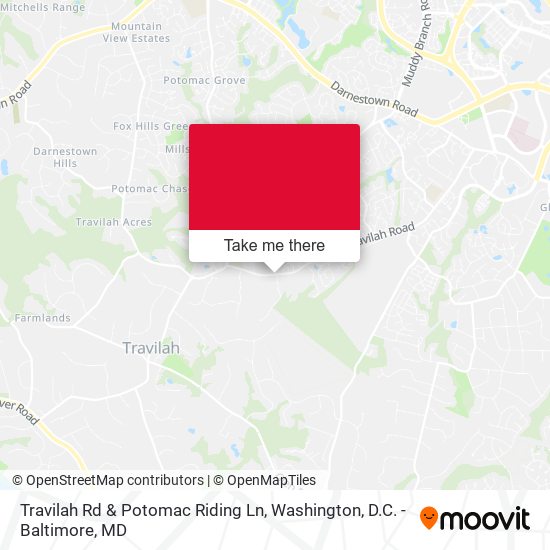 Mapa de Travilah Rd & Potomac Riding Ln