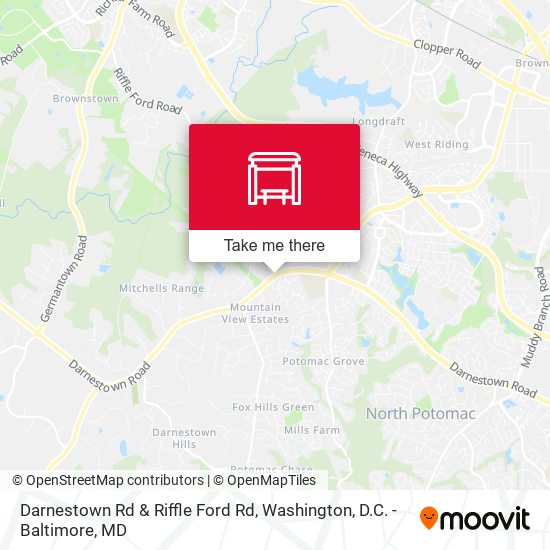 Mapa de Darnestown Rd & Riffle Ford Rd