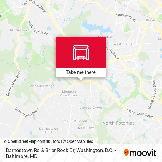 Darnestown Rd & Briar Rock Dr map