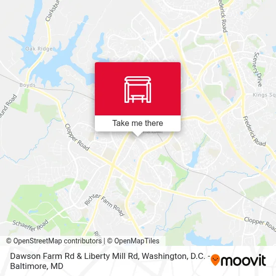 Dawson Farm Rd & Liberty Mill Rd map