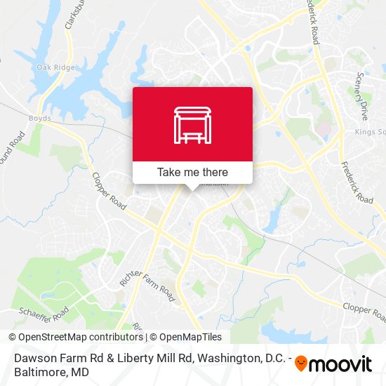 Mapa de Dawson Farm Rd & Liberty Mill Rd