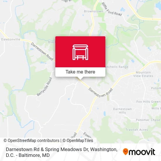 Darnestown Rd & Spring Meadows Dr map