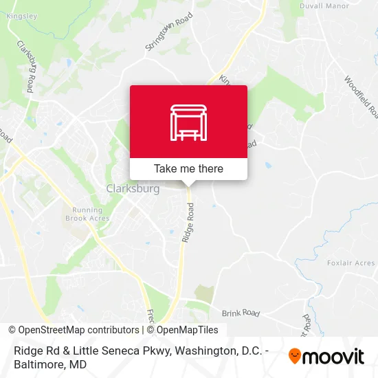 Ridge Rd & Little Seneca Pkwy map