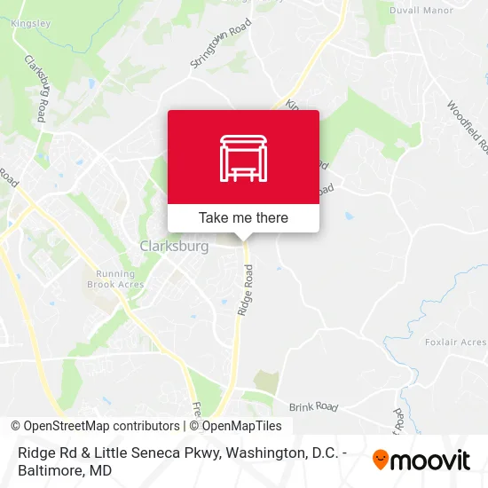 Ridge Rd & Little Seneca Pkwy map
