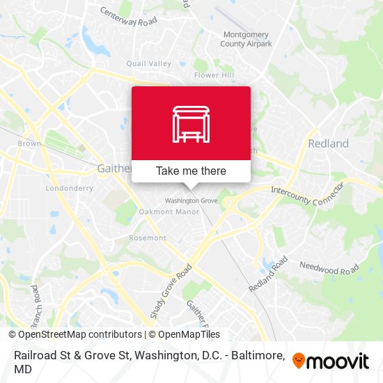 Mapa de Railroad St & Grove St