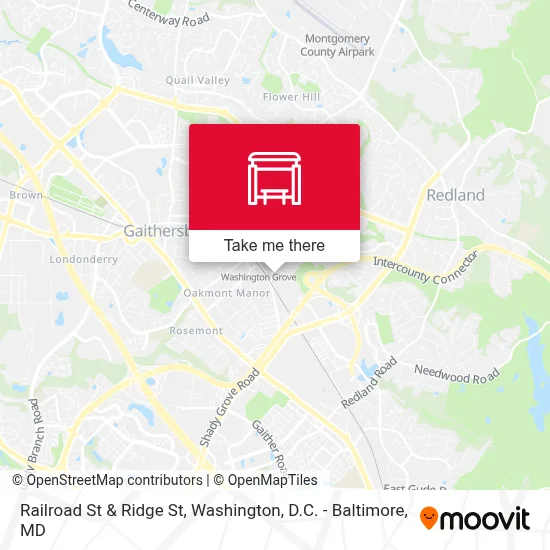 Railroad St & Ridge St map