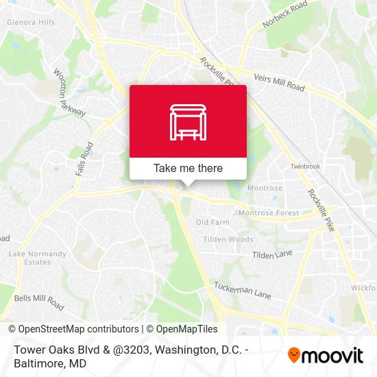 Tower Oaks Blvd & @3203 map