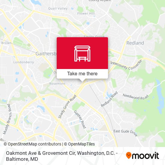 Oakmont Ave & Grovemont Cir map