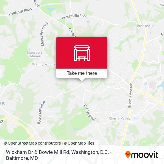 Mapa de Wickham Dr & Bowie Mill Rd