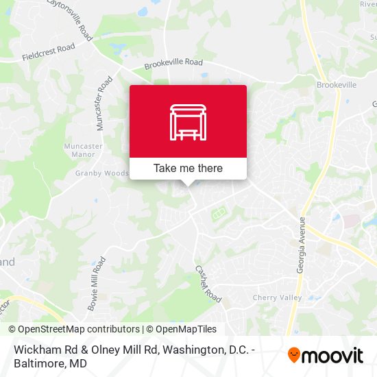 Mapa de Wickham Rd & Olney Mill Rd