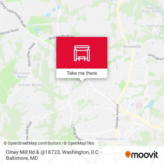 Mapa de Olney Mill Rd & @18723