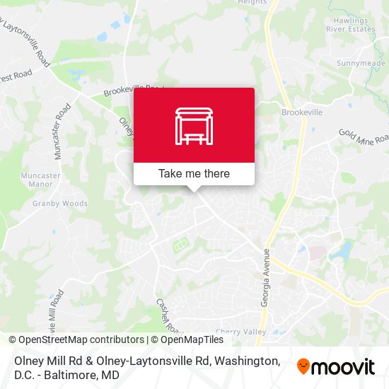Mapa de Olney Mill Rd & Olney-Laytonsville Rd