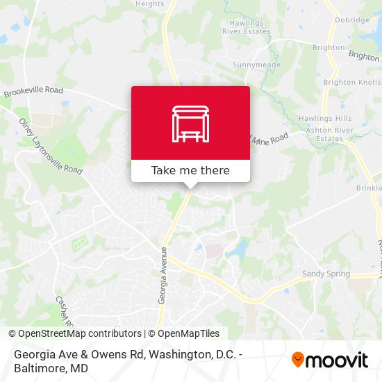 Georgia Ave & Owens Rd map