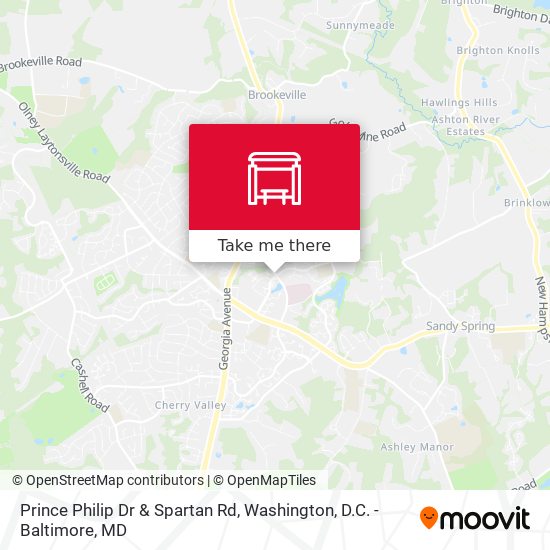 Prince Philip Dr & Spartan Rd map
