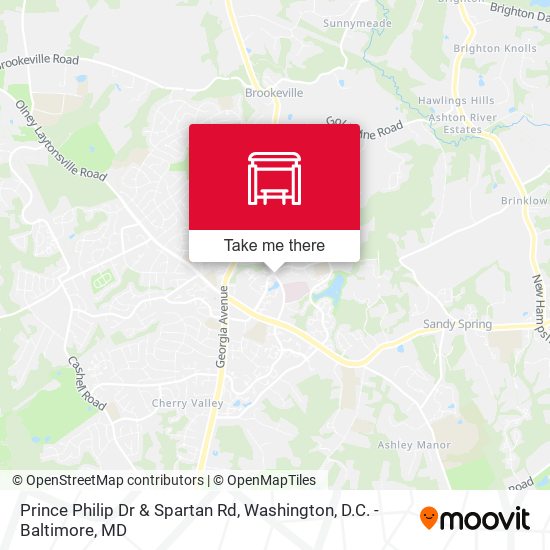 Prince Philip Dr & Spartan Rd map