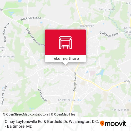 Olney Laytonsville Rd & Burtfield Dr map
