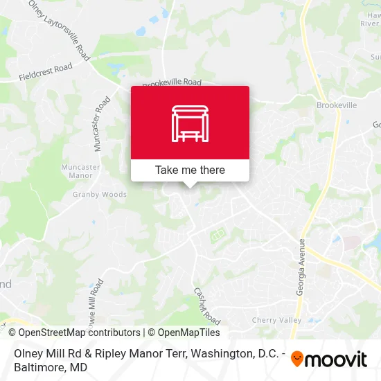 Olney Mill Rd & Ripley Manor Terr map