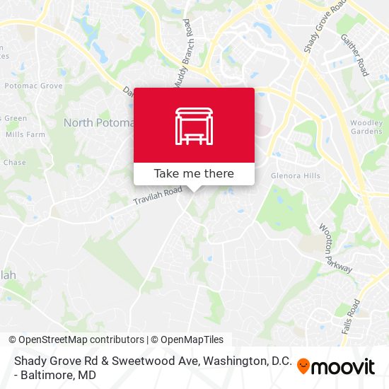 Mapa de Shady Grove Rd & Sweetwood Ave