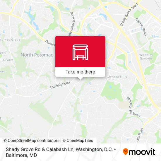 Shady Grove Rd & Calabash Ln map