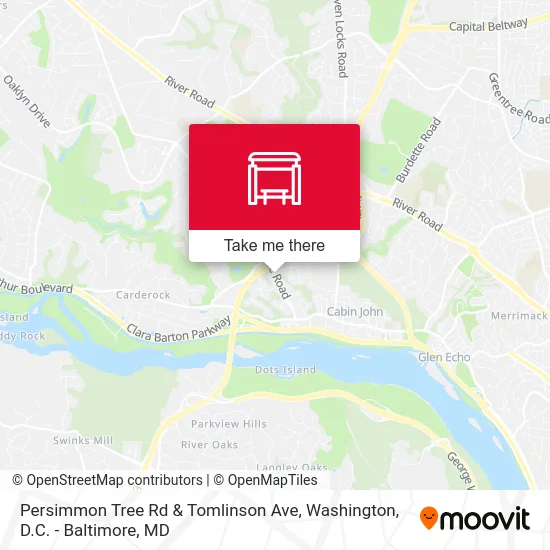 Persimmon Tree Rd & Tomlinson Ave map