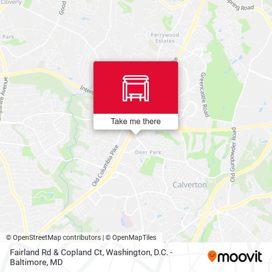 Mapa de Fairland Rd & Copland Ct