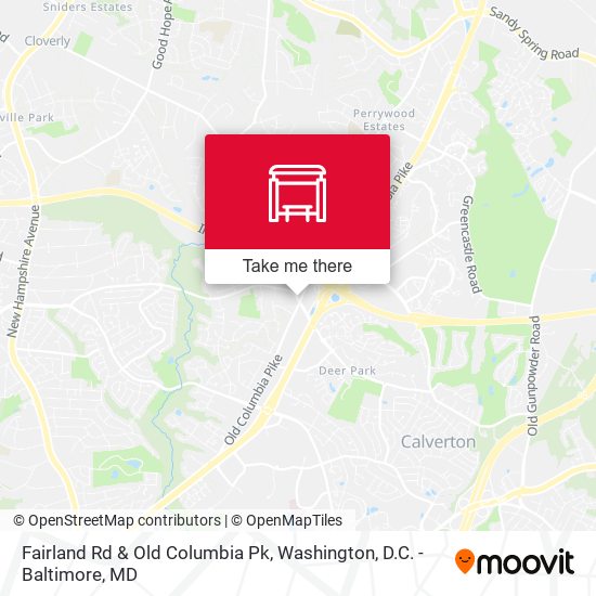 Fairland Rd & Old Columbia Pk map