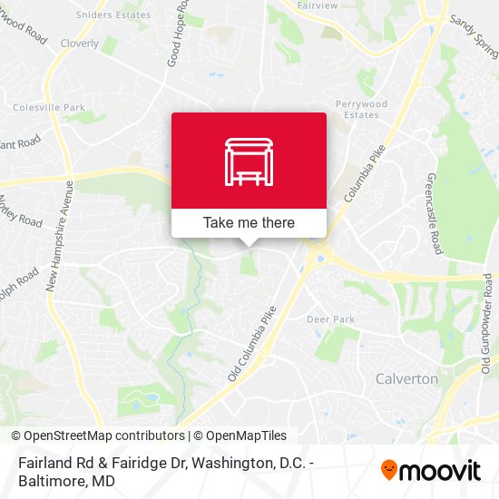Mapa de Fairland Rd & Fairidge Dr