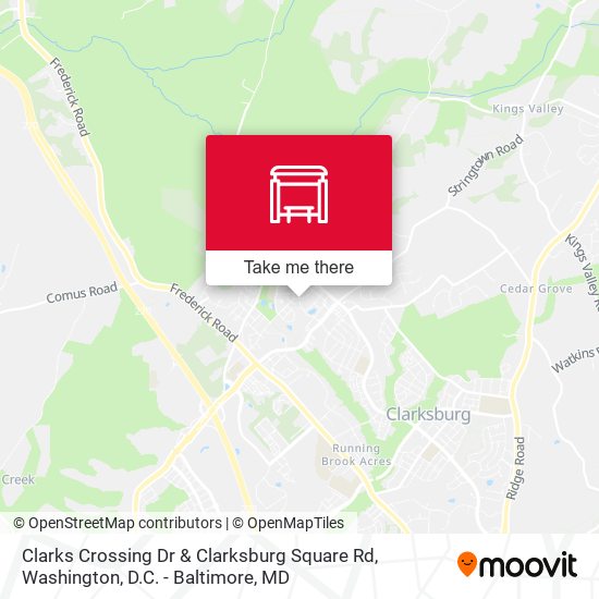 Mapa de Clarks Crossing Dr & Clarksburg Square Rd
