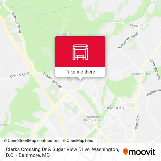 Clarks Crossing Dr & Sugar View Drive map