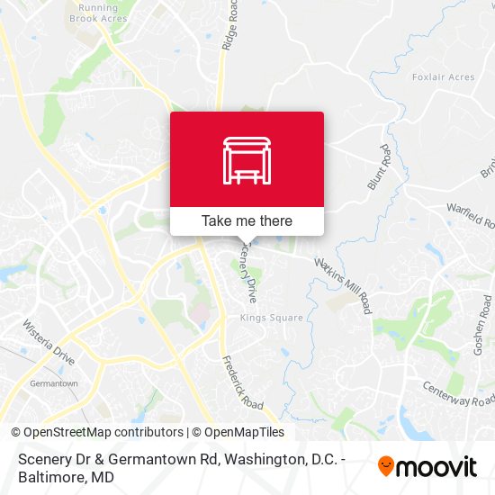 Mapa de Scenery Dr & Germantown Rd