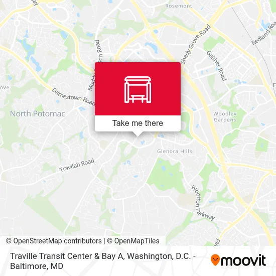 Traville Transit Center & Bay A map