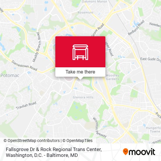 Fallsgrove Dr & Rock Regional Trans Center map