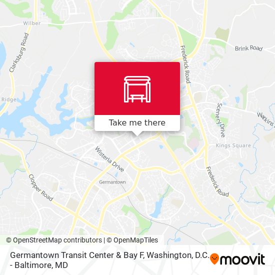 Mapa de Germantown Transit Center & Bay F