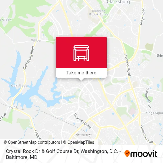 Crystal Rock Dr & Golf Course Dr map