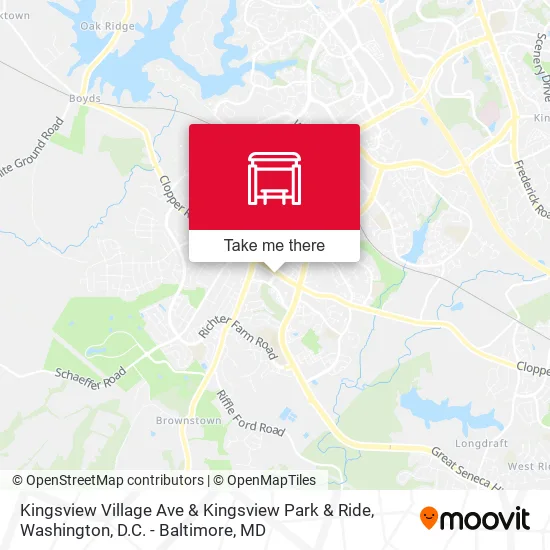 Kingsview Village Ave & Kingsview Park & Ride map
