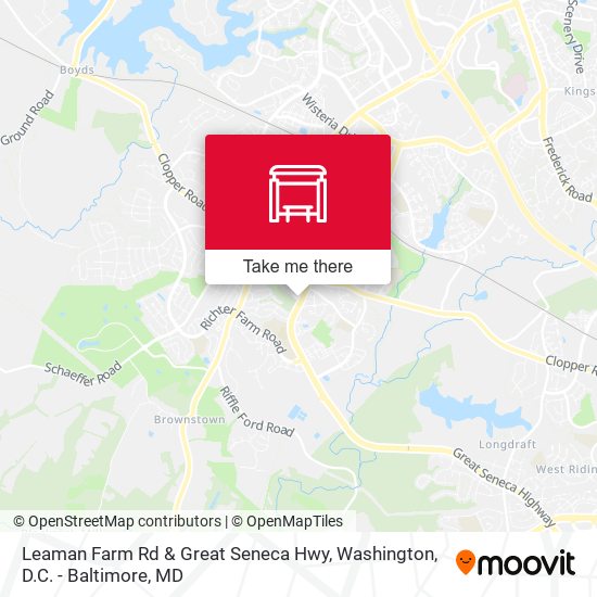 Leaman Farm Rd & Great Seneca Hwy map