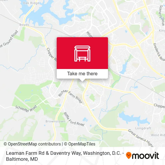 Leaman Farm Rd & Daventry Way map