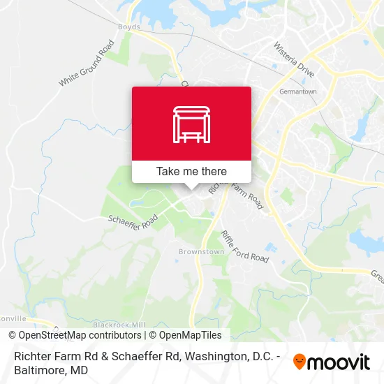 Richter Farm Rd & Schaeffer Rd map