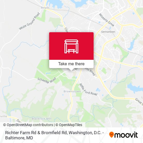 Richter Farm Rd & Bromfield Rd map