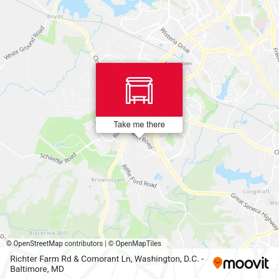 Richter Farm Rd & Comorant Ln map