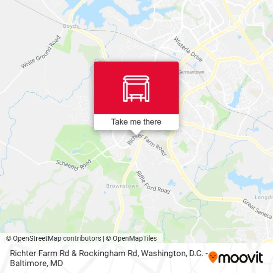 Richter Farm Rd & Rockingham Rd map