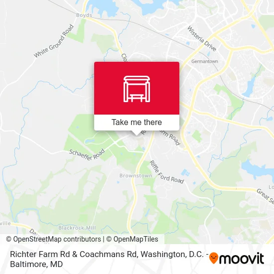 Richter Farm Rd & Coachmans Rd map