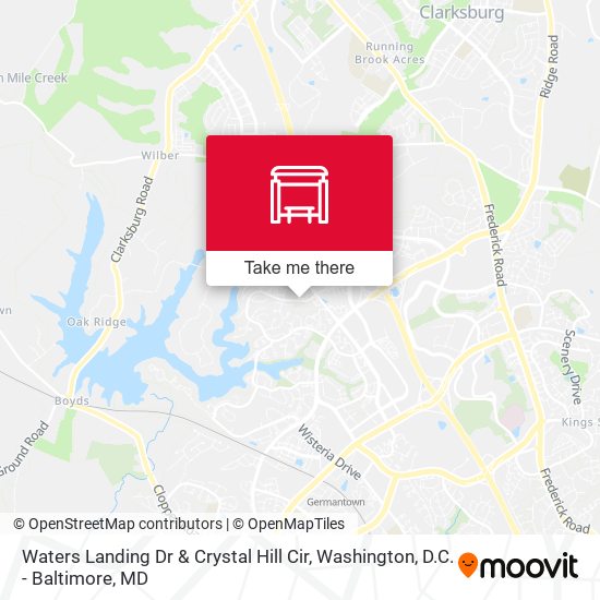 Waters Landing Dr & Crystal Hill Cir map