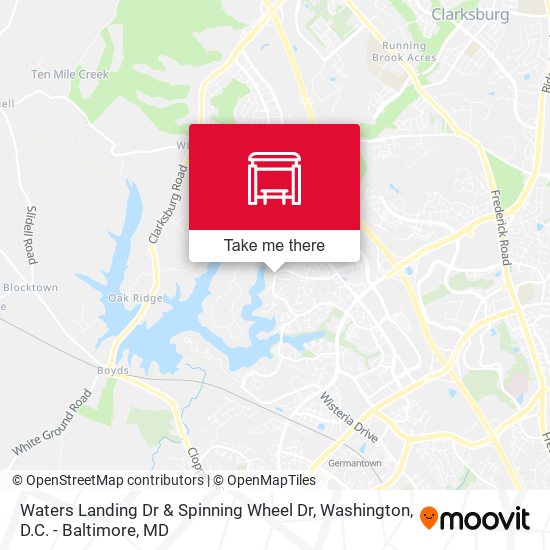 Waters Landing Dr & Spinning Wheel Dr map