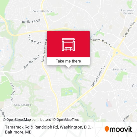 Mapa de Tamarack Rd & Randolph Rd