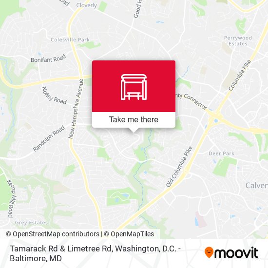 Tamarack Rd & Limetree Rd map