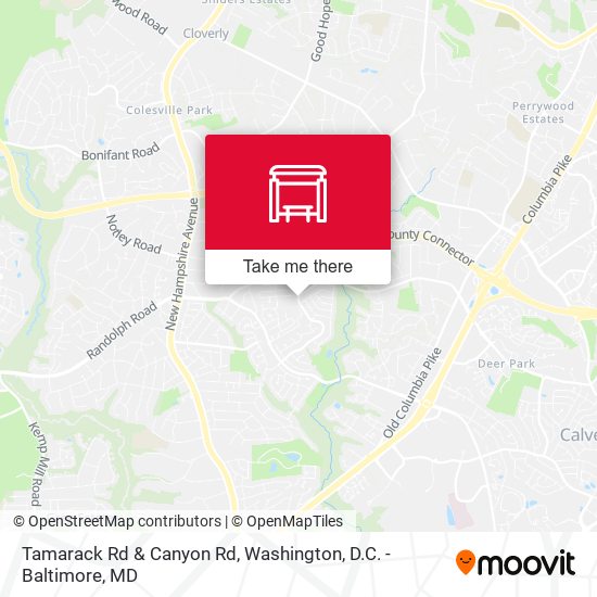 Mapa de Tamarack Rd & Canyon Rd